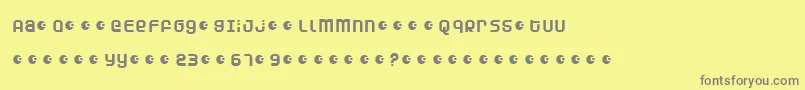 DUNEA    Font – Gray Fonts on Yellow Background