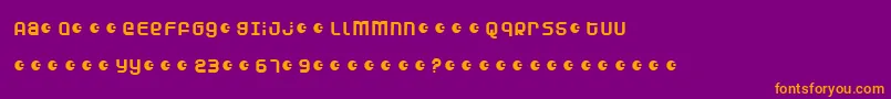 DUNEA    Font – Orange Fonts on Purple Background