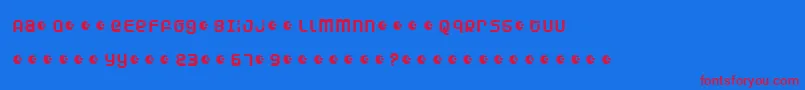 DUNEA    Font – Red Fonts on Blue Background