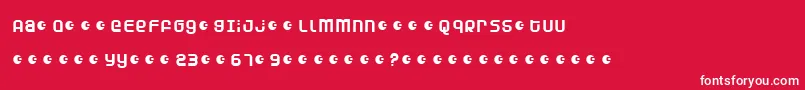 DUNEA    Font – White Fonts on Red Background