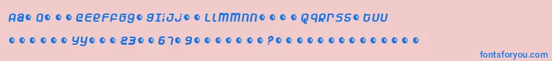 DUNEAM   Font – Blue Fonts on Pink Background