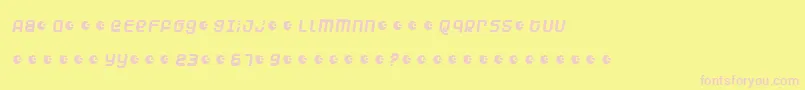 DUNEAM   Font – Pink Fonts on Yellow Background