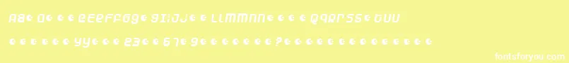 フォントDUNEAM   – 黄色い背景に白い文字