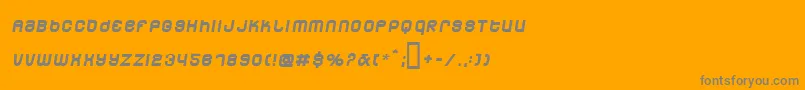 DUNEM   -Schriftart – Graue Schriften auf orangefarbenem Hintergrund