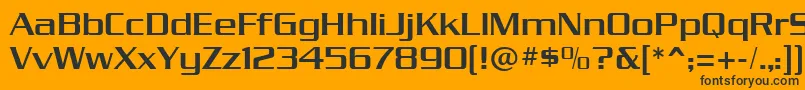 dungeon Font – Black Fonts on Orange Background