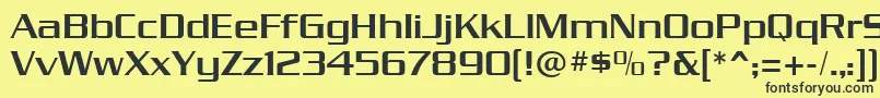 dungeon Font – Black Fonts on Yellow Background