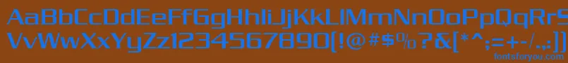 dungeon Font – Blue Fonts on Brown Background