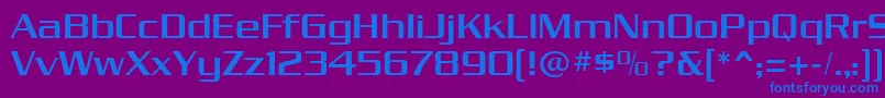 dungeon Font – Blue Fonts on Purple Background