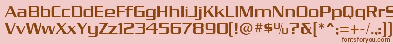 dungeon Font – Brown Fonts on Pink Background