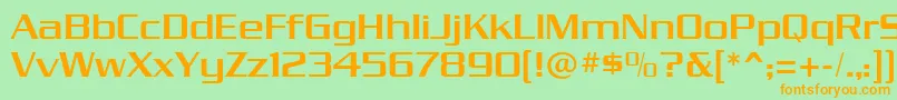 dungeon Font – Orange Fonts on Green Background