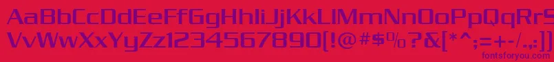 dungeon Font – Purple Fonts on Red Background
