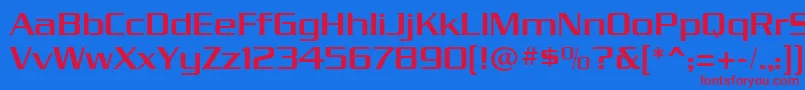 dungeon Font – Red Fonts on Blue Background