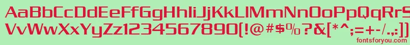 dungeon Font – Red Fonts on Green Background