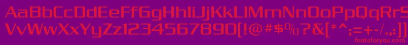 dungeon Font – Red Fonts on Purple Background