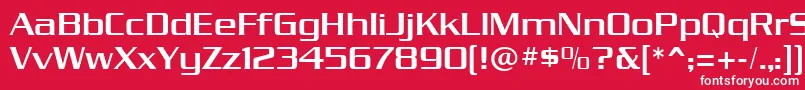 dungeon Font – White Fonts on Red Background