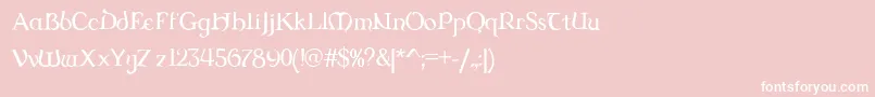 DUNGRG   Font – White Fonts on Pink Background
