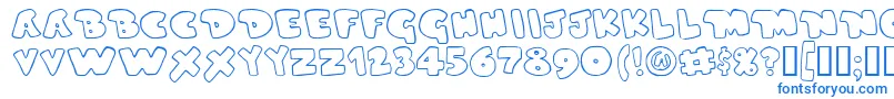 DUPERG   Font – Blue Fonts on White Background
