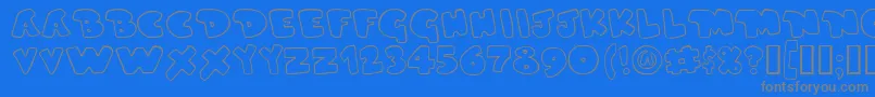 More about DUPERG Font DUPERG Font – Gray Fonts on Blue Background
