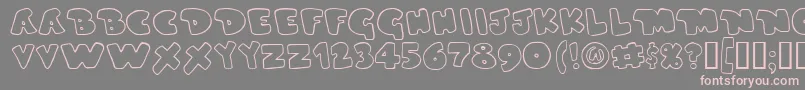 Шрифт DUPERG   – розовые шрифты на сером фоне