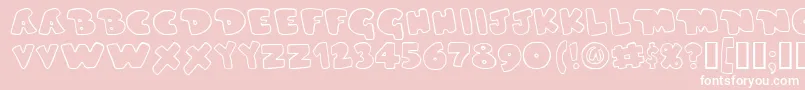 DUPERG   Font – White Fonts on Pink Background