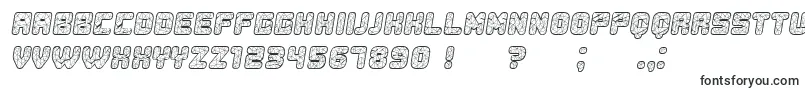 フォントDuration Italic – アウトラインフォント