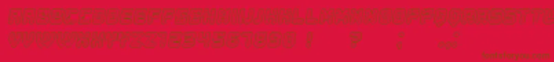 Weitere Informationen zur Duration Italic-Schriftart Duration Italic-Schriftart – Braune Schriften auf rotem Hintergrund