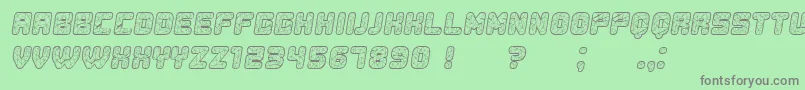 Lisätietoja Duration Italic-fontista Duration Italic-fontti – harmaat kirjasimet vihreällä taustalla