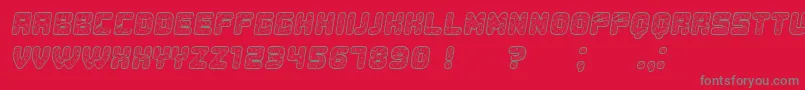 Шрифт Duration Italic – серые шрифты на красном фоне