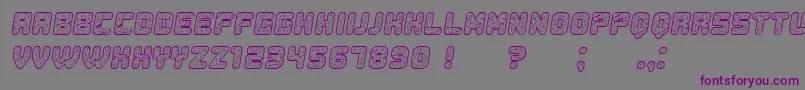 Duration Italic-fontti – violetit fontit harmaalla taustalla