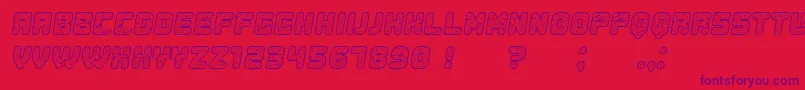 Шрифт Duration Italic – фиолетовые шрифты на красном фоне