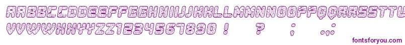 Duration Italic-Schriftart – Violette Schriften