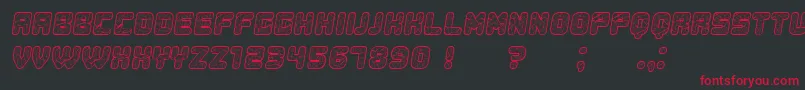 fuente Duration Italic – Fuentes Rojas Sobre Fondo Negro