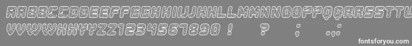 Fonte Duration Italic – fontes brancas em um fundo cinza