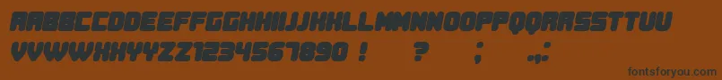 DurationBook Bold Italic Font – Black Fonts on Brown Background