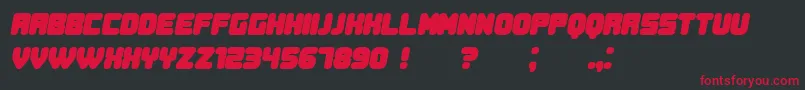 DurationBook Bold Italic Font – Red Fonts on Black Background