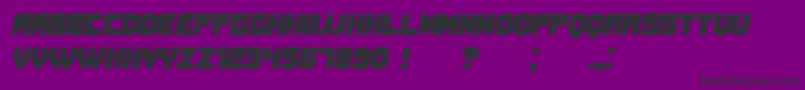 Więcej informacji o czcionce DurationBook Italic Czcionka DurationBook Italic – czarne czcionki na fioletowym tle