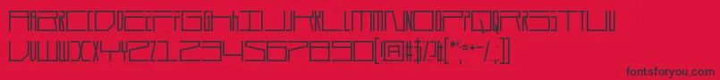 Durmstrong Font – Black Fonts on Red Background