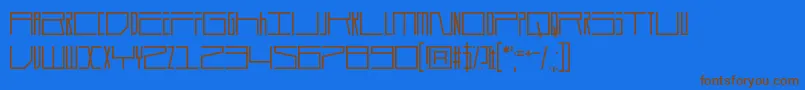 Шрифт Durmstrong – коричневые шрифты на синем фоне