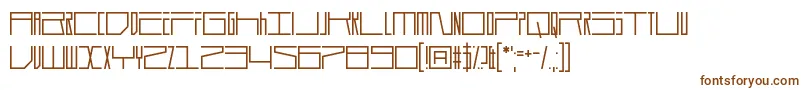 Шрифт Durmstrong – коричневые шрифты на белом фоне