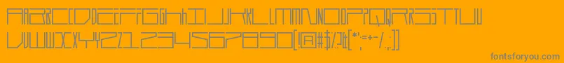 Durmstrong Font – Gray Fonts on Orange Background