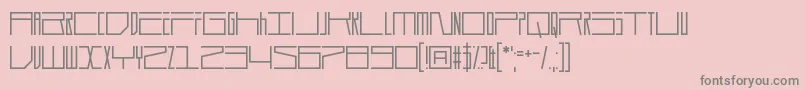 Durmstrong Font – Gray Fonts on Pink Background