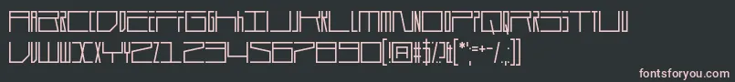 Шрифт Durmstrong – розовые шрифты на чёрном фоне