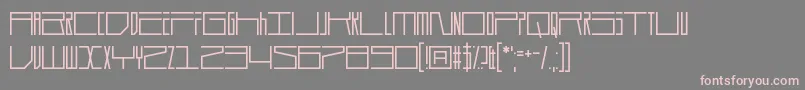 Шрифт Durmstrong – розовые шрифты на сером фоне