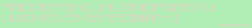 Durmstrong-fontti – vaaleanpunaiset fontit vihreällä taustalla