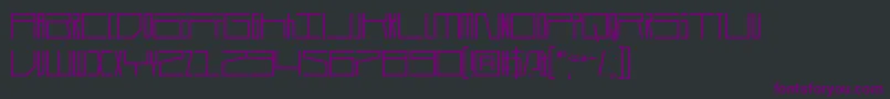 Шрифт Durmstrong – фиолетовые шрифты на чёрном фоне