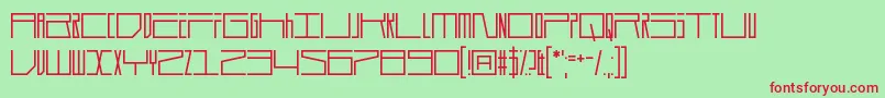 Durmstrong Font – Red Fonts on Green Background