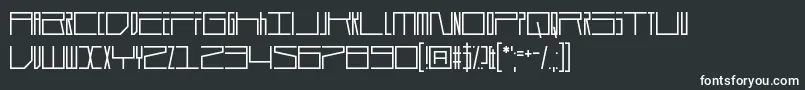 Шрифт Durmstrong – белые шрифты на чёрном фоне