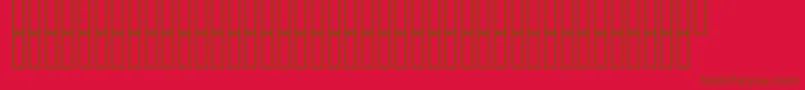DustDemonBold Font – Brown Fonts on Red Background