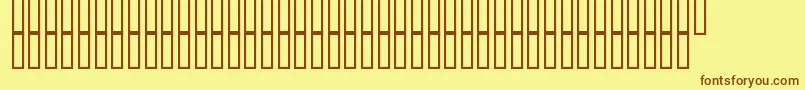 DustDemonBold Font – Brown Fonts on Yellow Background