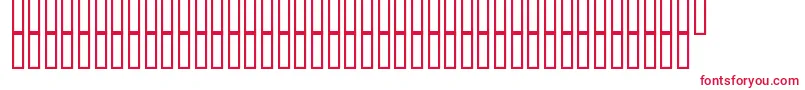 DustDemonBold-fontti – punaiset fontit valkoisella taustalla